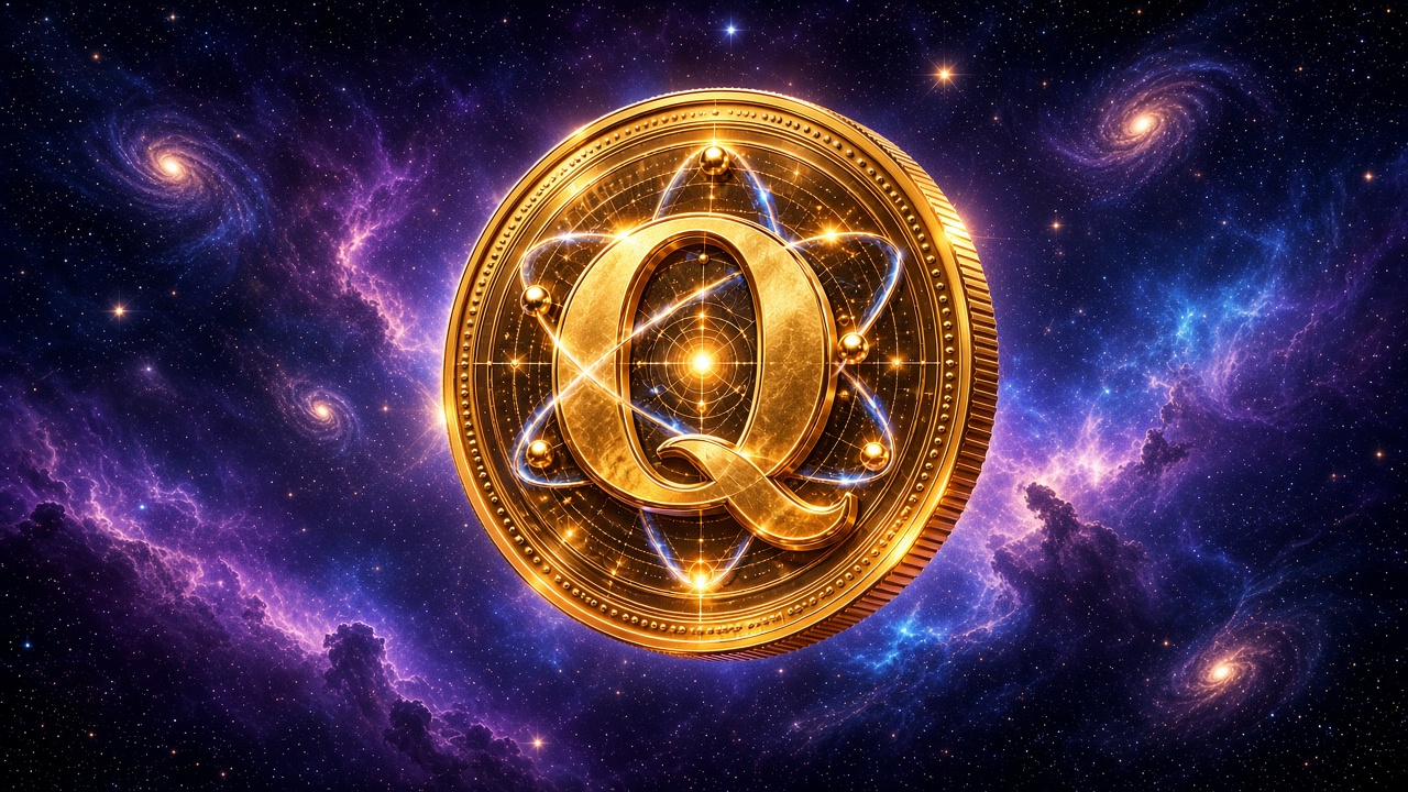 Quantum Coin cosmic hero scene